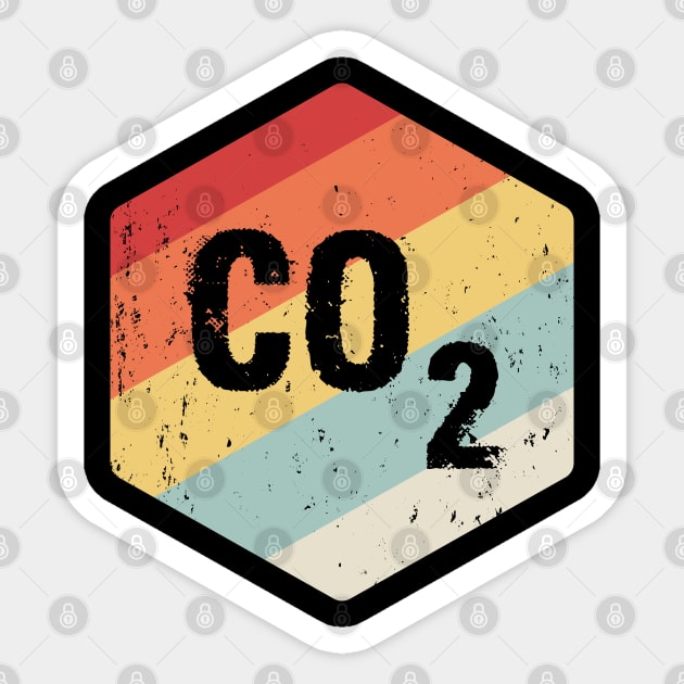 Climate change CO2 Sticker by GraphicTeeArt